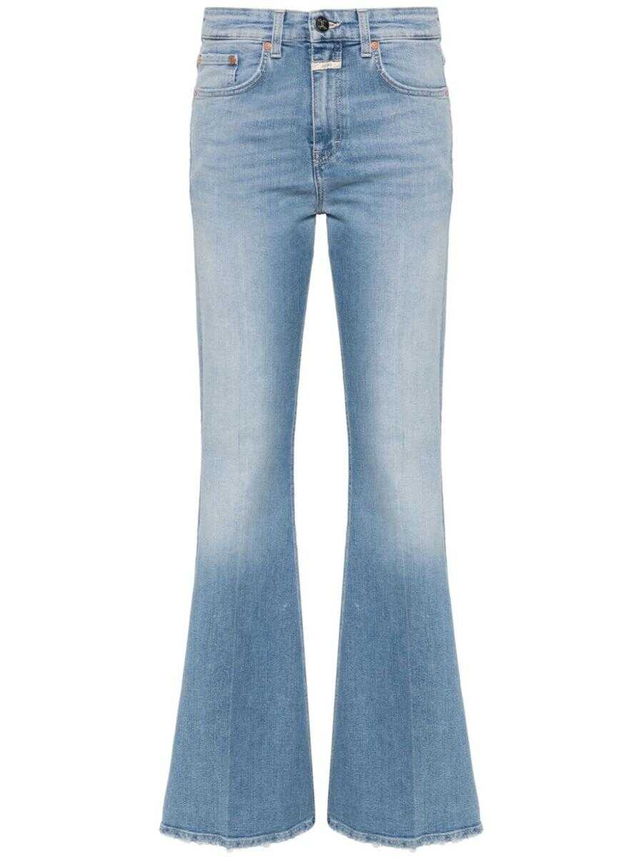 CLOSED CLOSED Flared denim jeans CLEAR BLUE