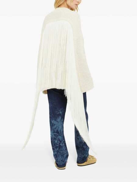 Cardigane ALANUI Alanui Bright Hues Fringed Cardigan Beige Femei (BM 12570816) 4