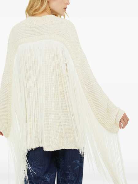 Cardigane ALANUI Alanui Bright Hues Fringed Cardigan Beige Femei (BM 12570816) 5