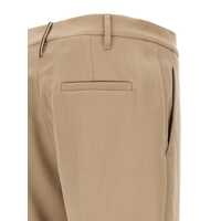 Pantaloni Brunello Cucinelli Dama pagina 2 - Pantaloni casual Brunello Cucinelli Brunello Cucinelli Cigarette Pants Beige Femei (BM 12571023) - B-mall.ro