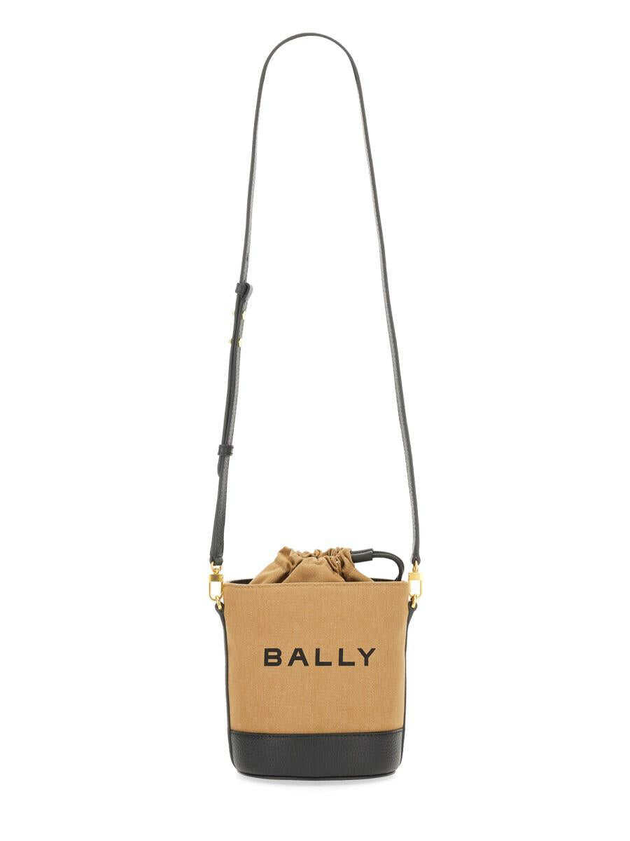 Bally BALLY BUCKET BAG "BAR" BEIGE