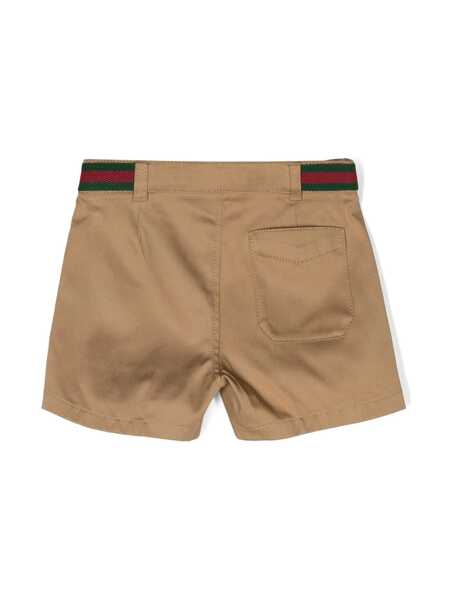 Pantaloni scurti Gucci Gabardine shorts Beige Fete (BM 12572553) 2