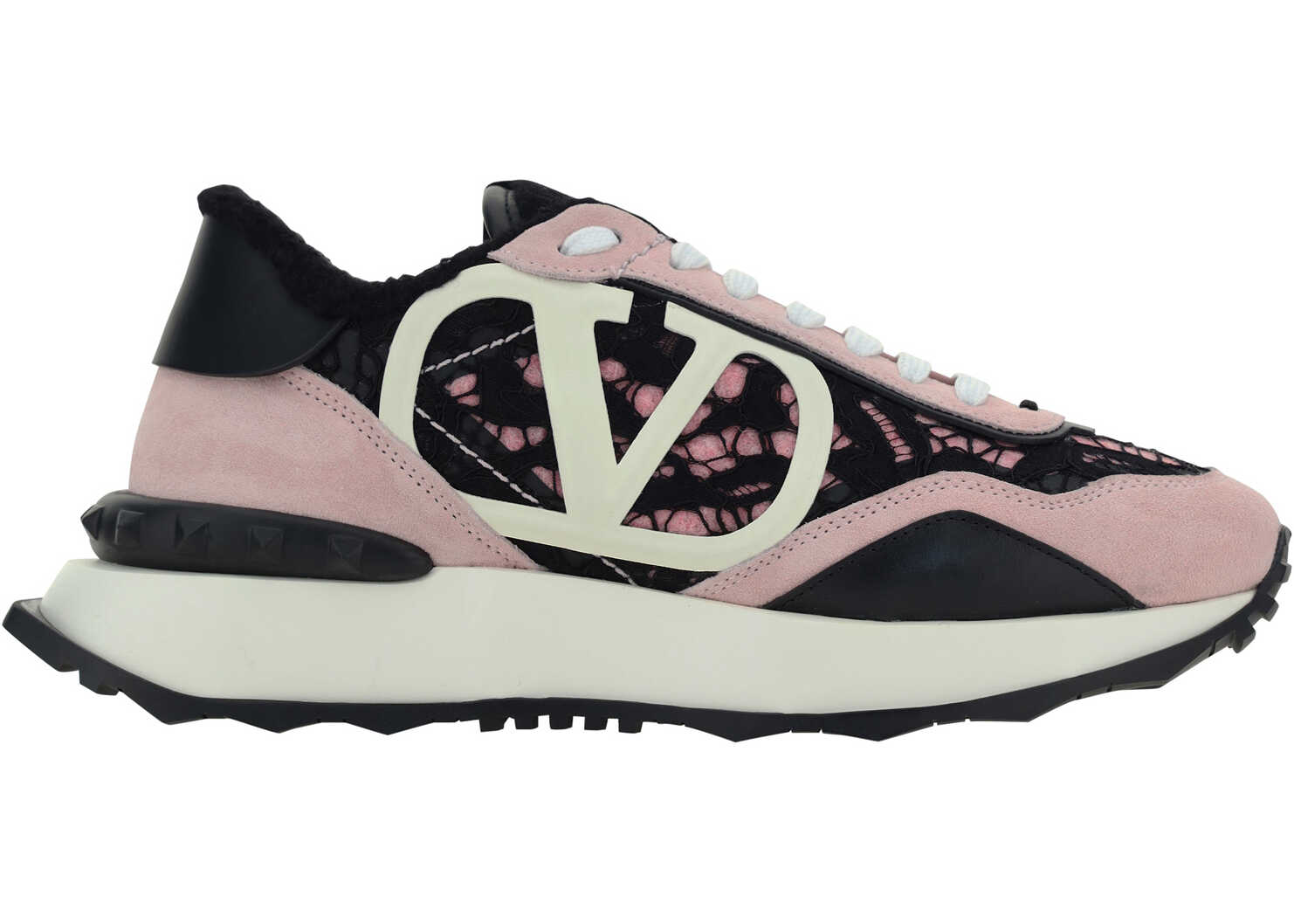 Valentino Garavani Valentino Garavani Lacerunner Sneakers NERO/ROSE QUARTZ/IVORY