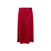 Fuste casual Gucci Velvet Bloom Midi Skirt Femei