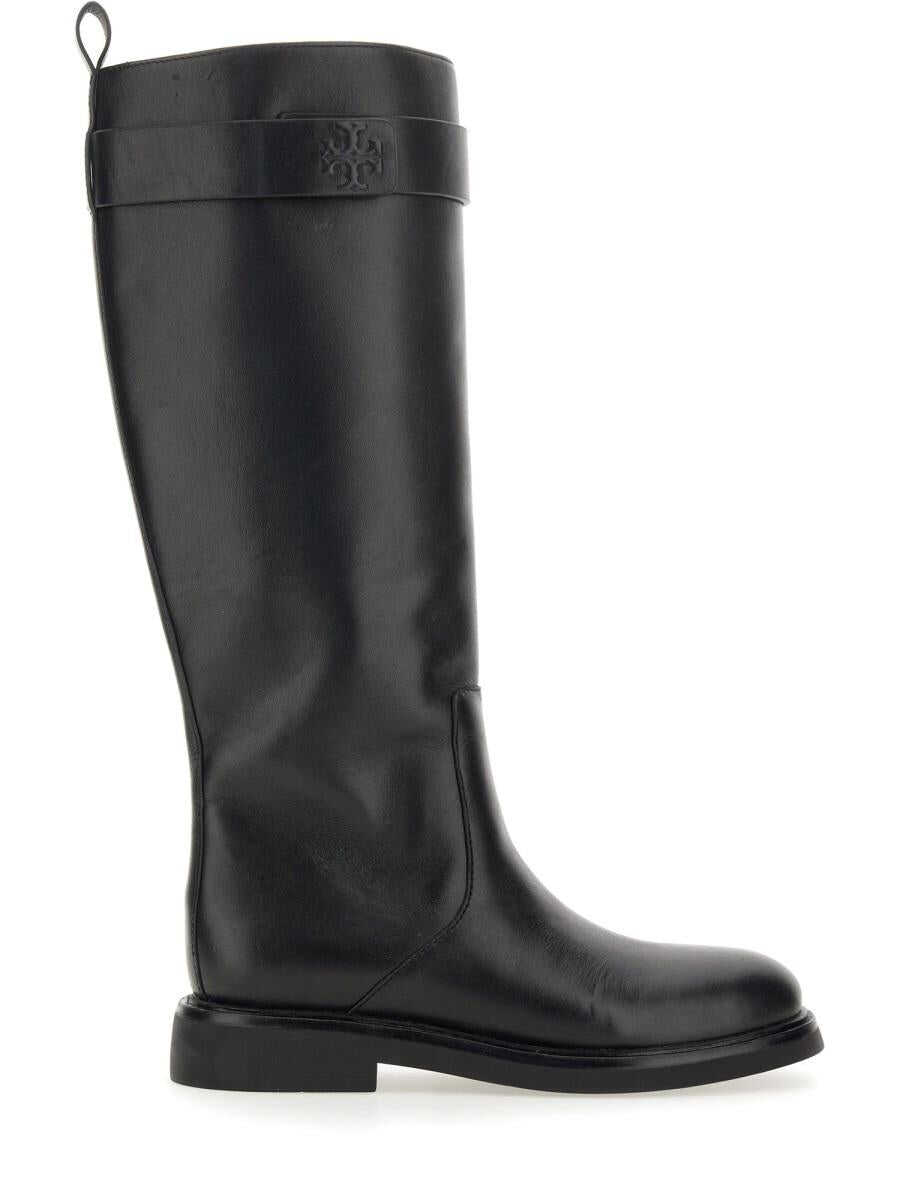 Tory Burch TORY BURCH LEATHER BOOT BLACK