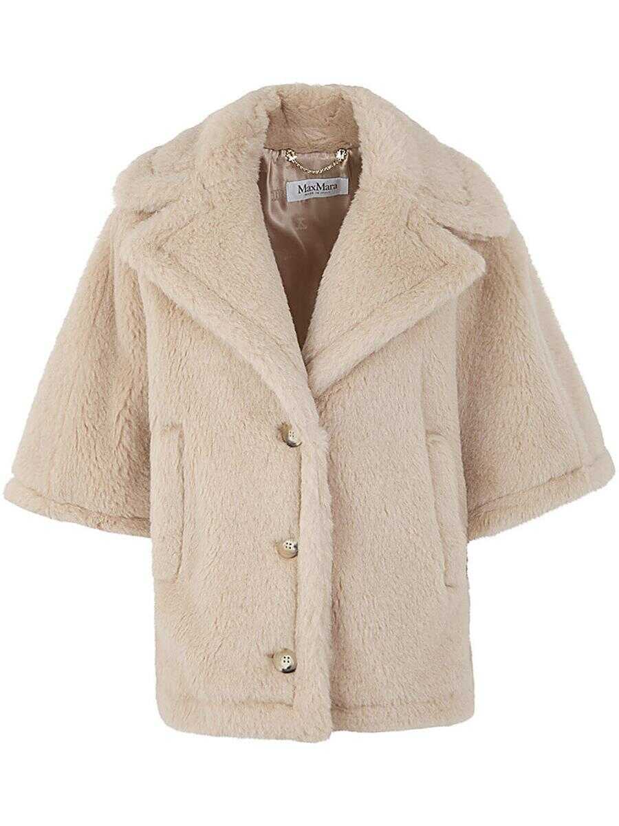 Max Mara MAX MARA TEDDY CAPE CLOTHING BROWN