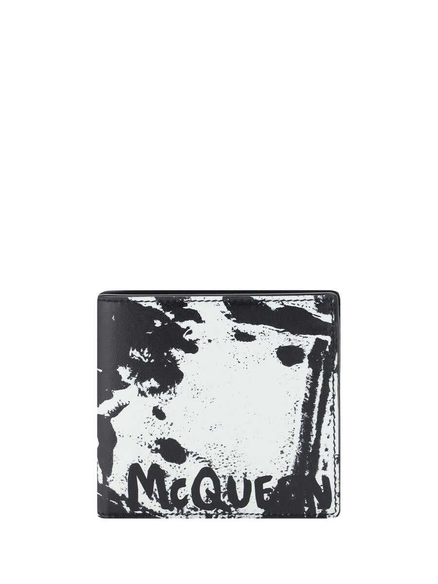 Alexander McQueen ALEXANDER MCQUEEN WALLETS BLACK/WHITE