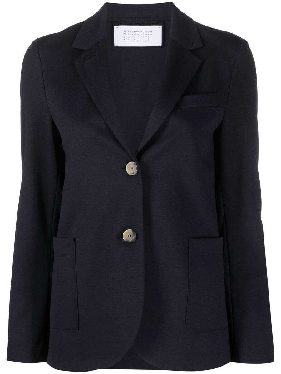 Harris Wharf London LONDON HARRIS WHARF LONDON Single-breasted blazer BLUE