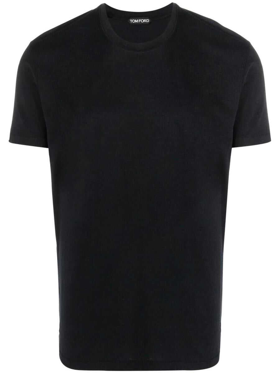 Tom Ford TOM FORD SHORT-SLEEVED CREW-NECK T-SHIRT BLACK