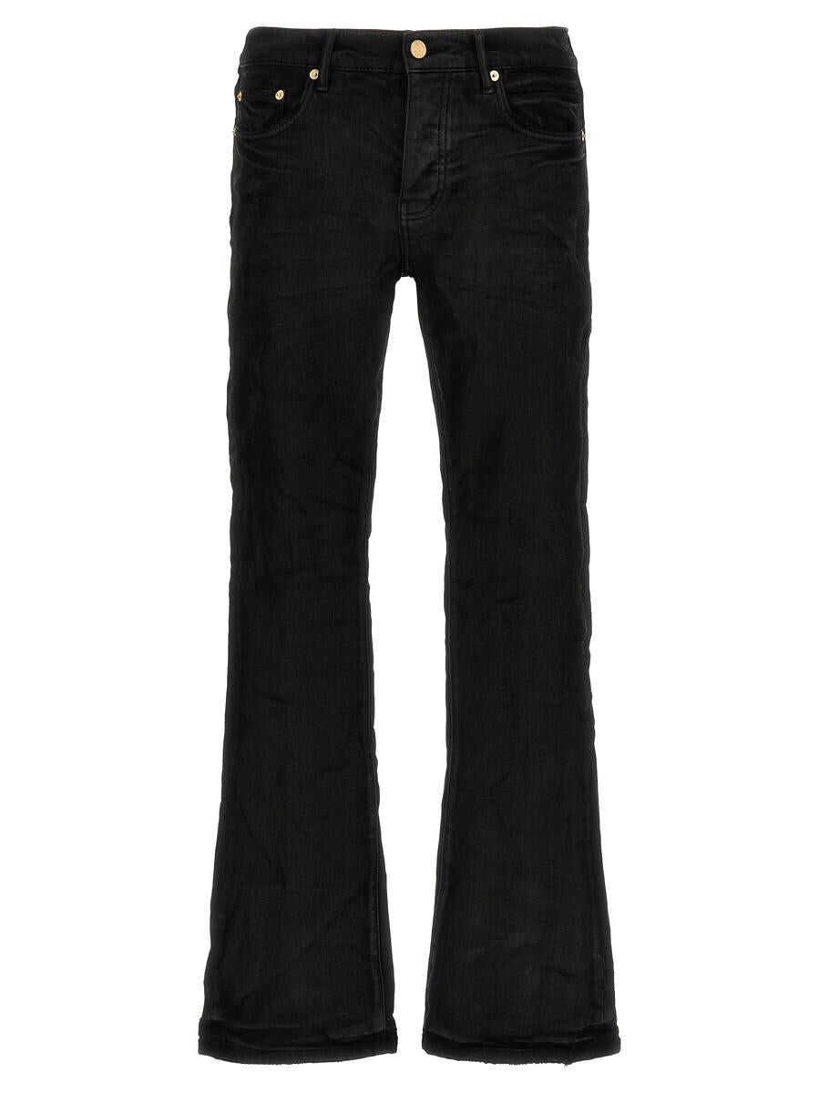 PURPLE BRAND PURPLE BRAND \'Flare pressed coated\' jeans BLACK