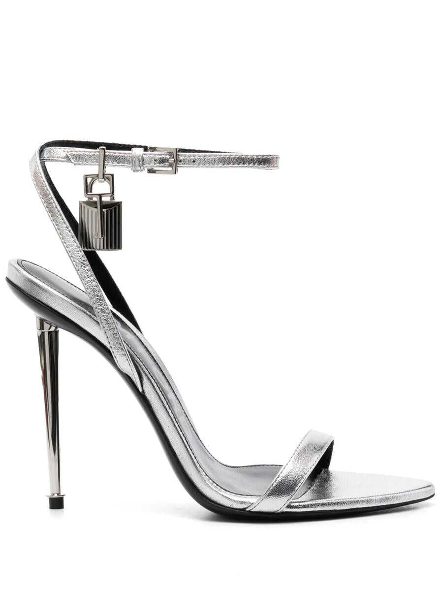 Tom Ford TOM FORD SANDALS WITH PADLOCK GREY
