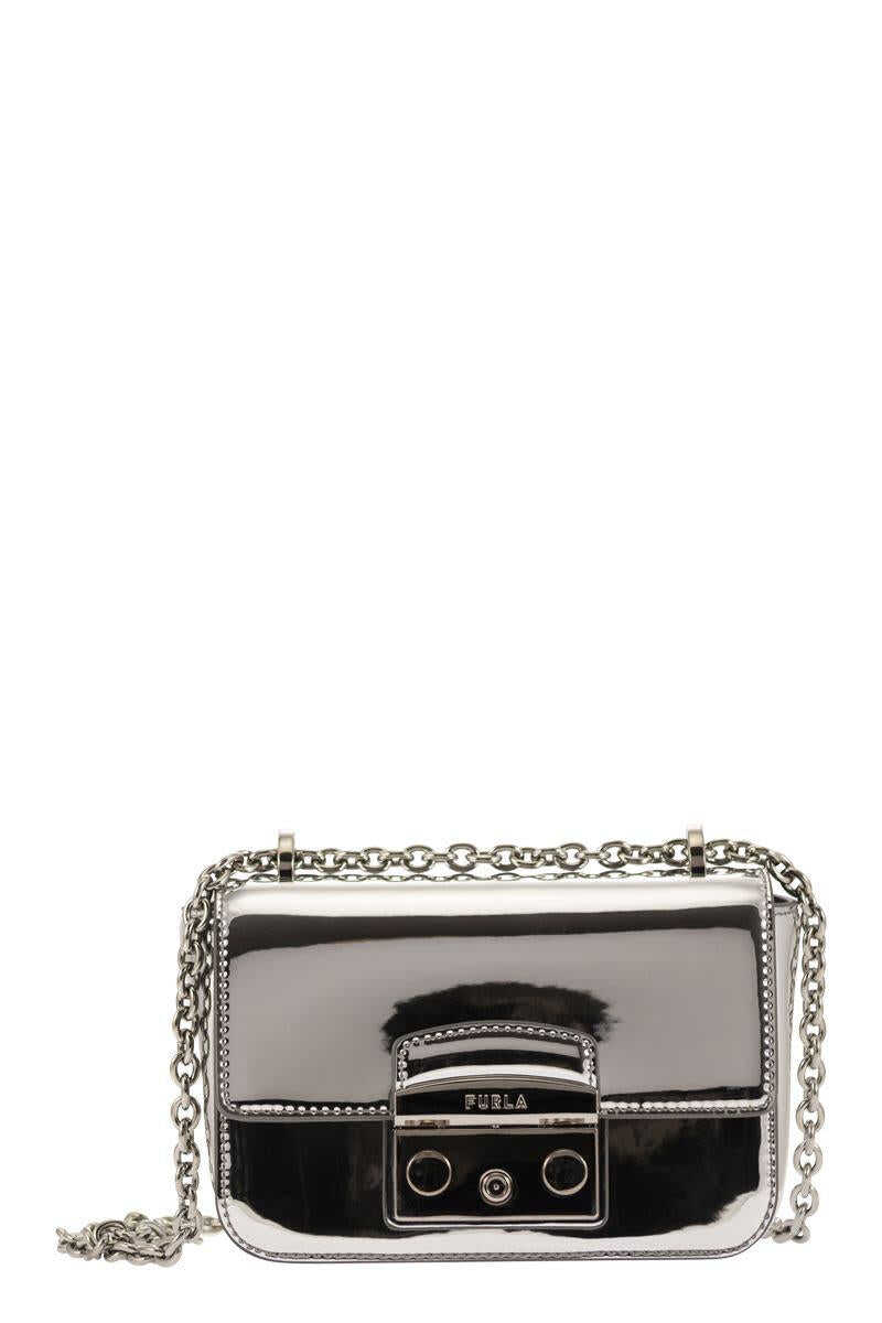 Furla FURLA METROPOLIS - Mini Shoulder Bag SILVER