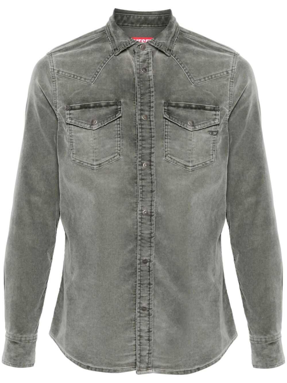 Diesel Diesel Shirts Grey Blue