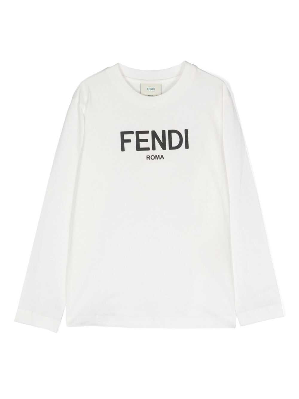 Fendi Fendi Kids T-shirts And Polos White White