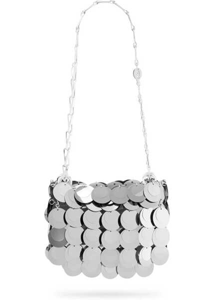 Genti de umar RABANNE Sparkle Nano Shoulder Bag SILVER Femei (BM 12585006) 4