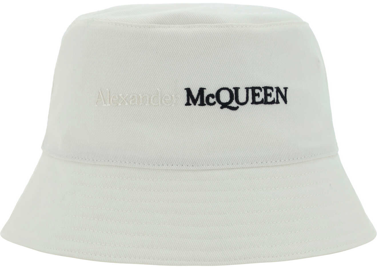 Alexander McQueen Bucket Hat WHITE/BLACK