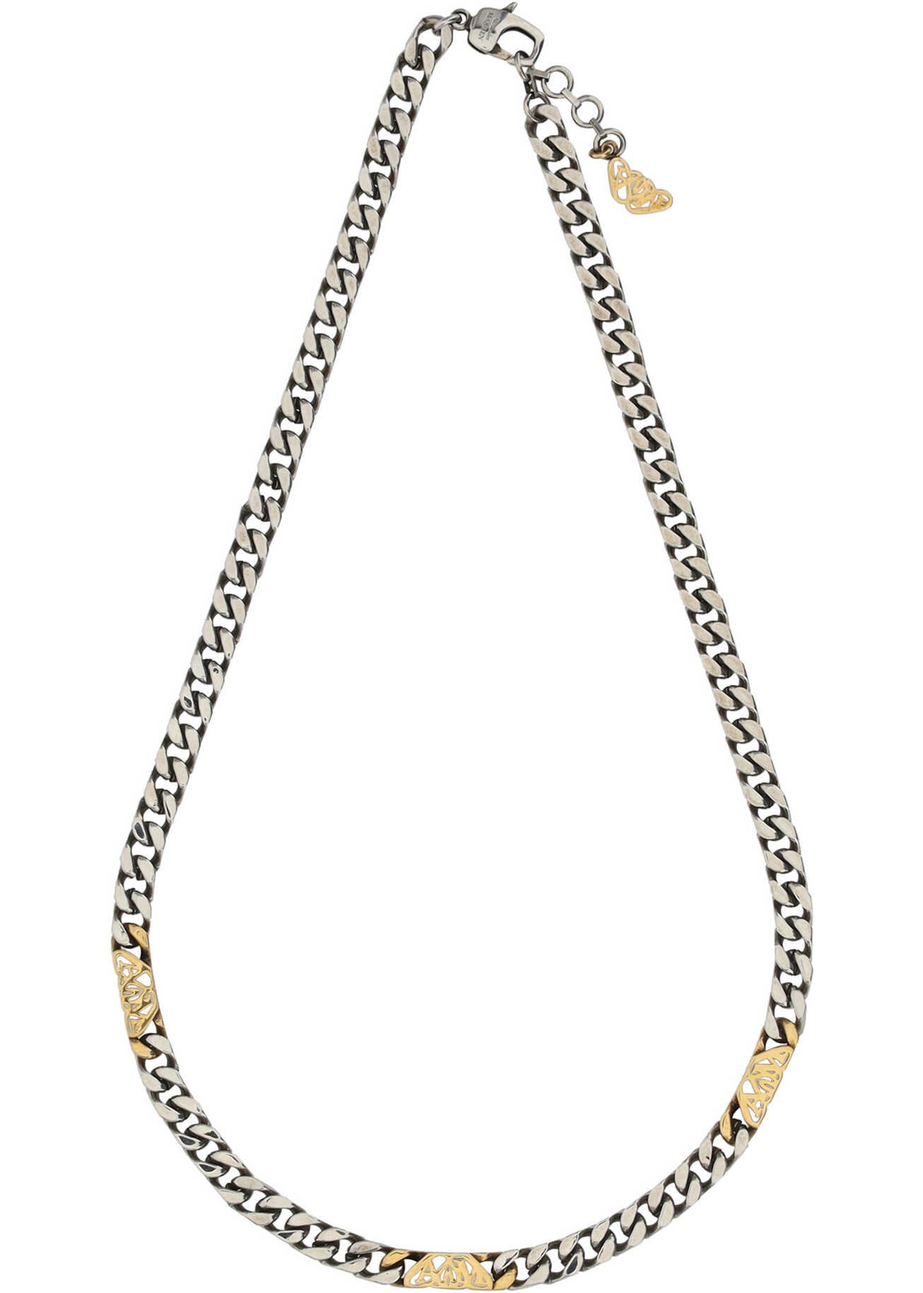 Alexander McQueen Seal Necklace SILVER/GOLD