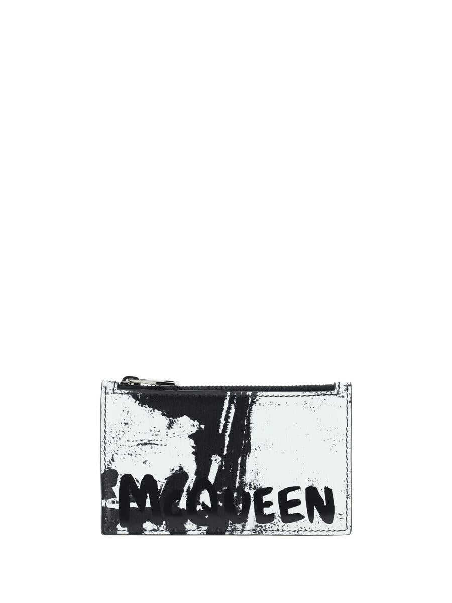 Alexander McQueen ALEXANDER MCQUEEN WALLETS BLACK/WHITE