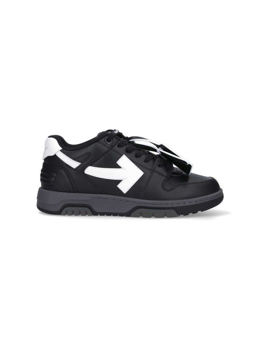 Off-White OFF-WHITE Out Of Office leather sneakers BLACK