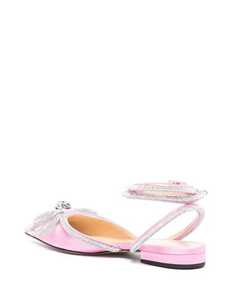 Balerini MACH & MACH Mach & Mach Double Bow Satin Slingback Ballet Flats PINK Femei (BM 12587784) 3