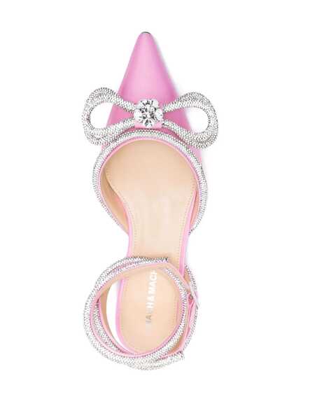 Balerini MACH & MACH Mach & Mach Double Bow Satin Slingback Ballet Flats PINK Femei (BM 12587784) 4