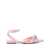 MACH & MACH Mach & Mach Double Bow Satin Slingback Ballet Flats PINK
