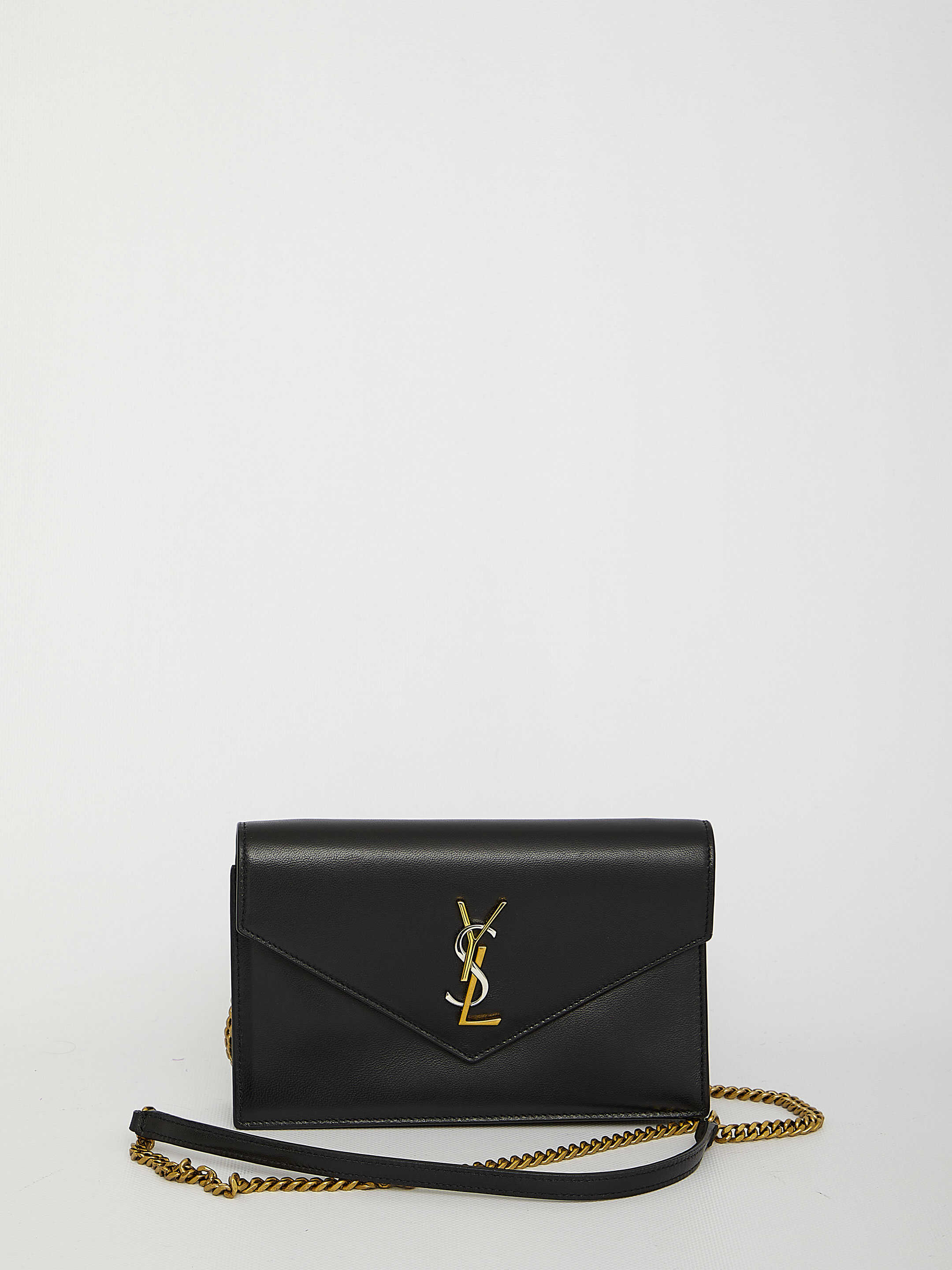 Saint Laurent Cassandre Bag With Chain BLACK