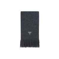 Accesorii Prada pentru Barbati - Esarfe Prada Prada Cashmere Logo Scarf Gray Barbati (BM 12589785) - B-mall.ro