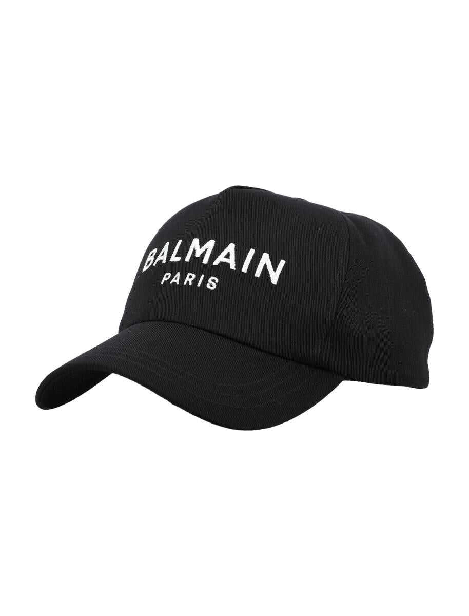 Balmain BALMAIN Logo embroidery baseball cap BLACK