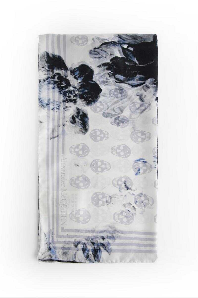 Alexander McQueen ALEXANDER MCQUEEN SCARVES BLACK&WHITE