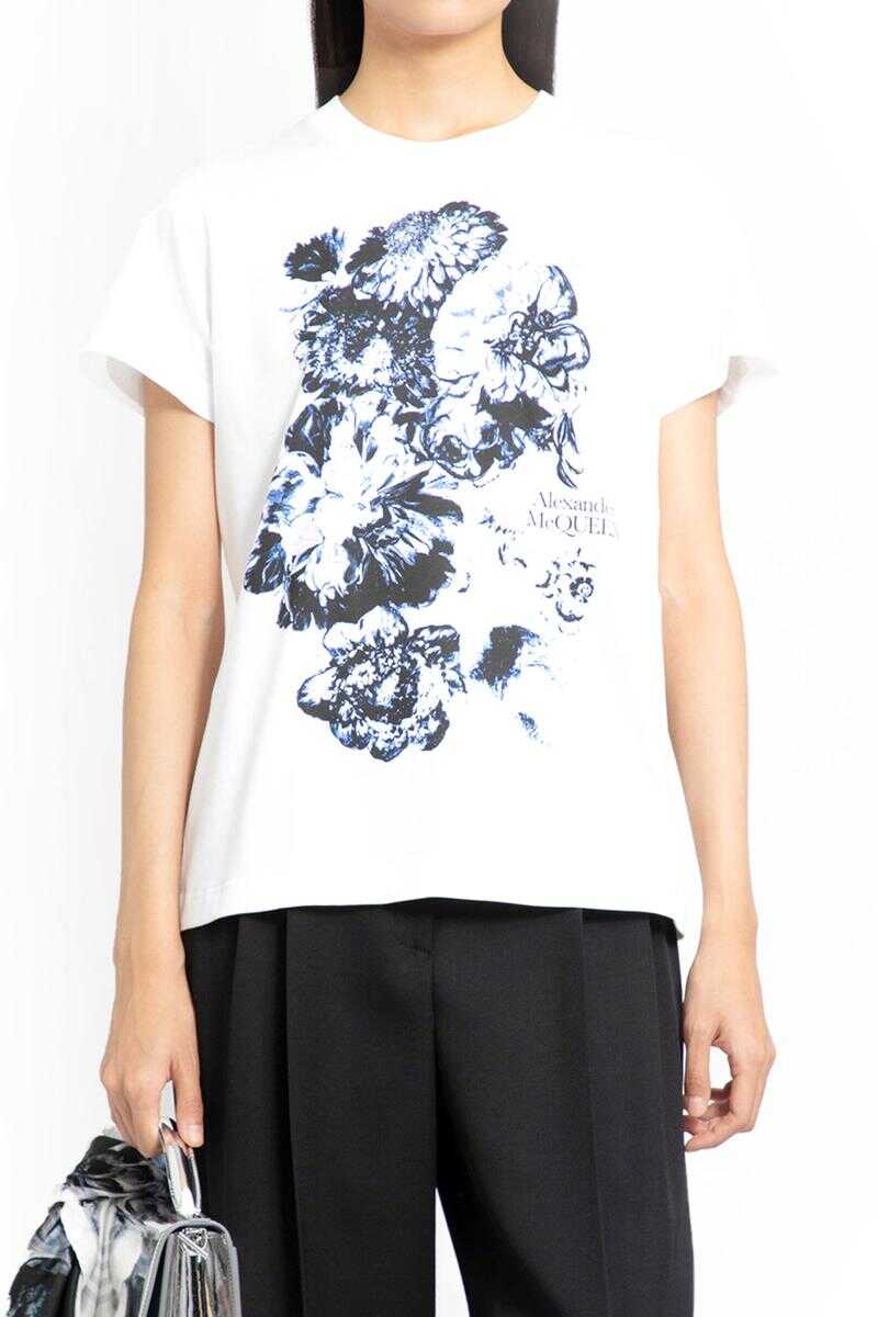 Alexander McQueen ALEXANDER MCQUEEN T-SHIRTS BLACK&WHITE