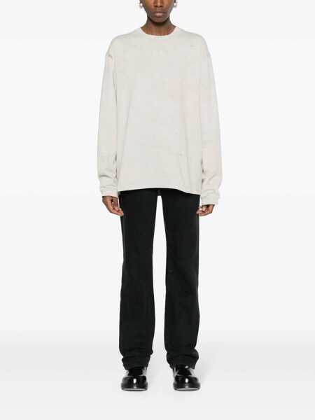 Tricouri M44 LABEL GROUP M44 Label Group T-Shirt With Vortex Effect Beige Barbati (BM 12592106) 3