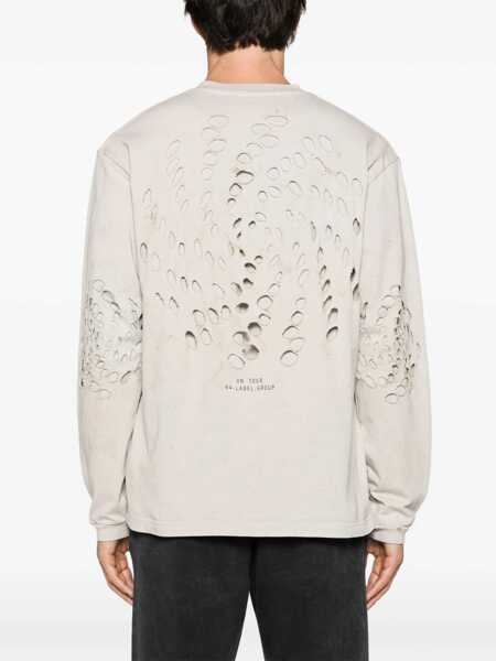 Tricouri M44 LABEL GROUP M44 Label Group T-Shirt With Vortex Effect Beige Barbati (BM 12592106) 5