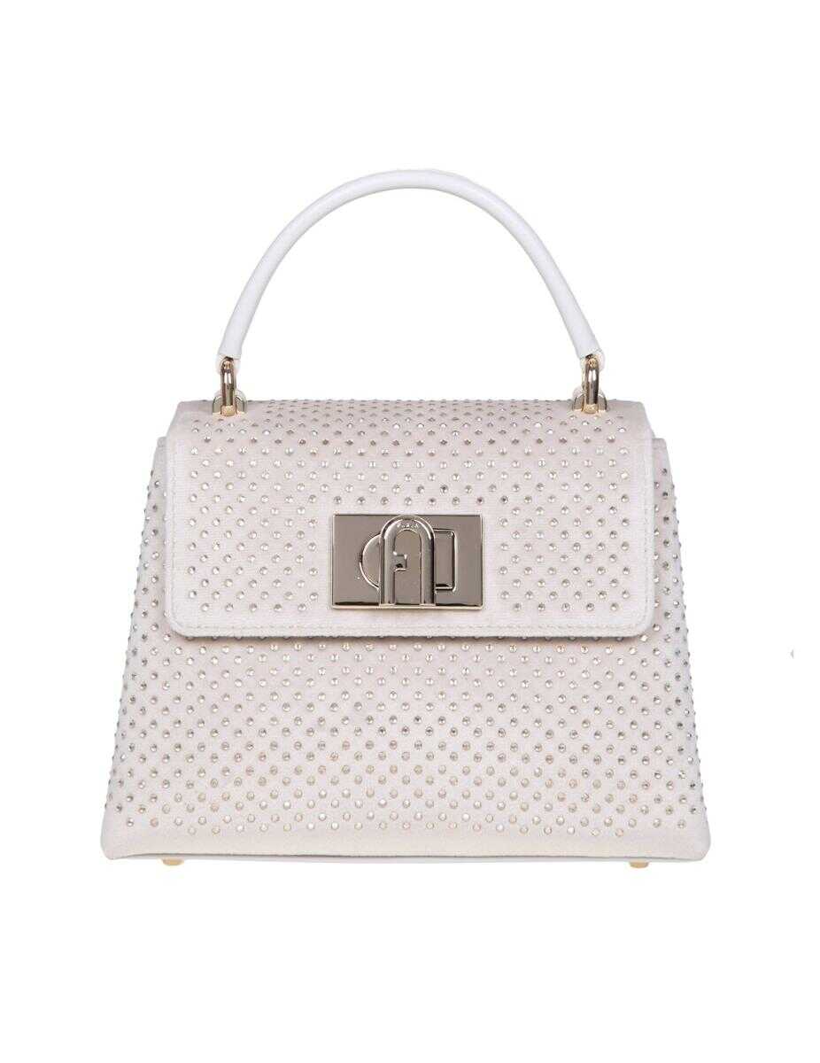 Furla FURLA 1927 SATIN VELVET BAG MARSHMALLOW