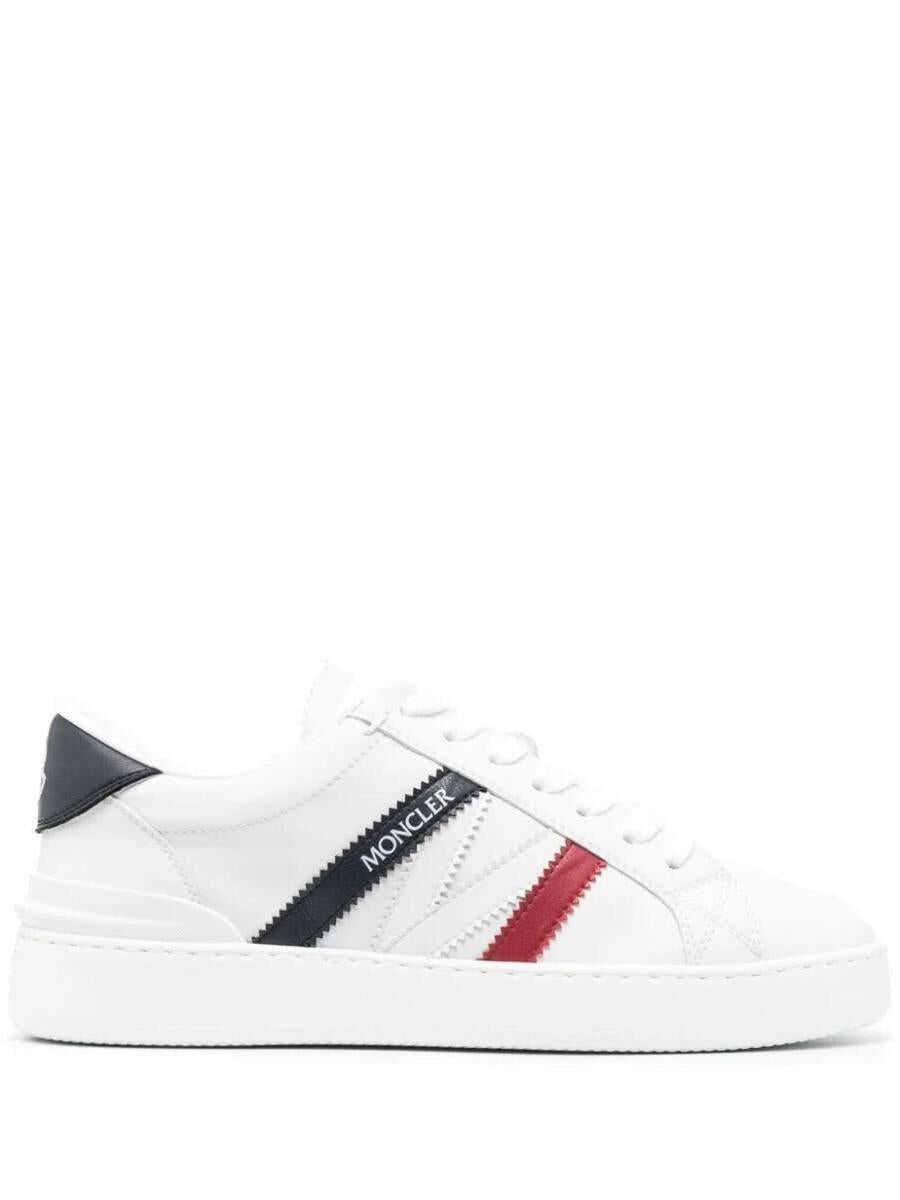 Moncler MONCLER MONACO M LOW TOP SNEAKERS SHOES WHITE