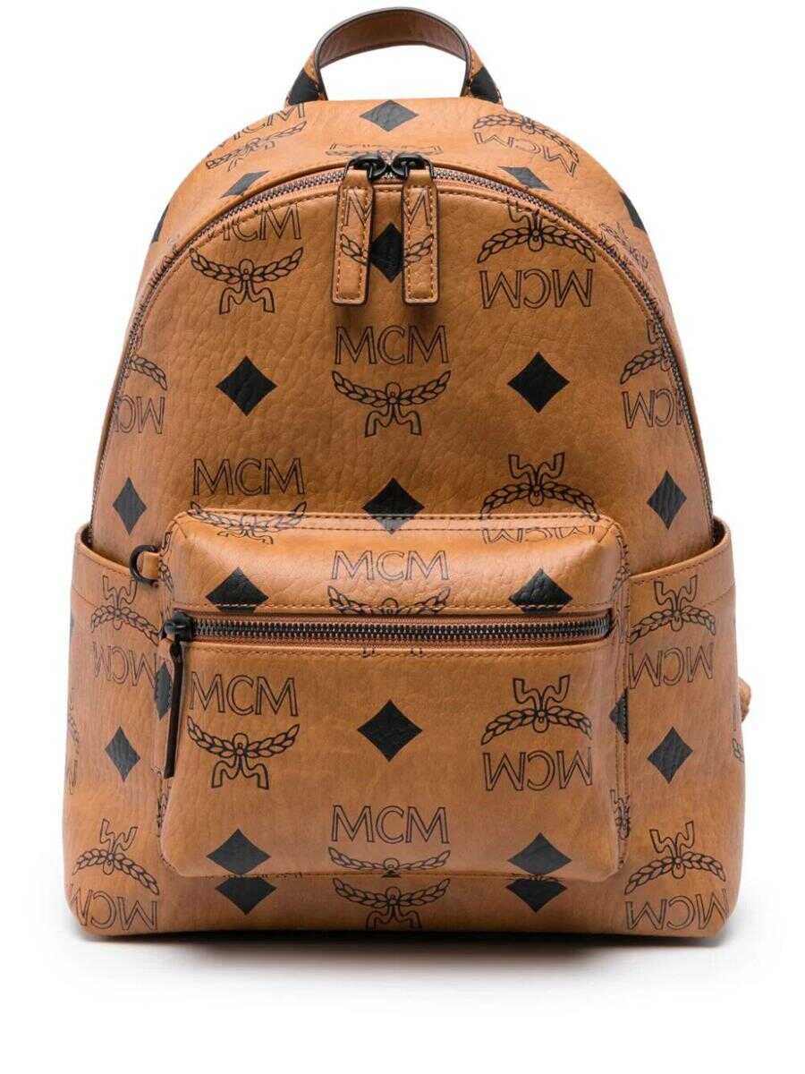 MCM MCM STARK MAXI MN VI BACKPACK SML CO BAGS BROWN