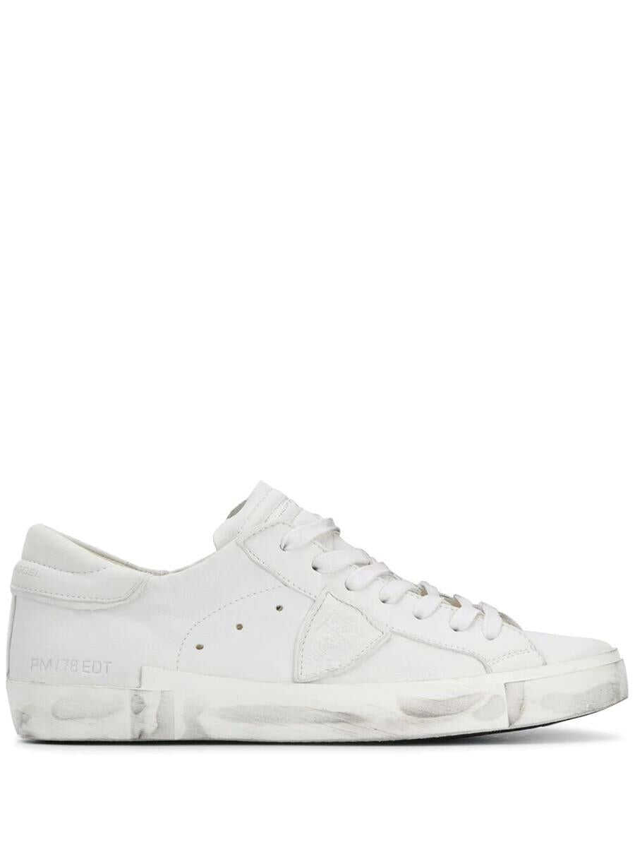 Philippe Model PHILIPPE MODEL PRSX LOW MAN SNEAKERS SHOES WHITE