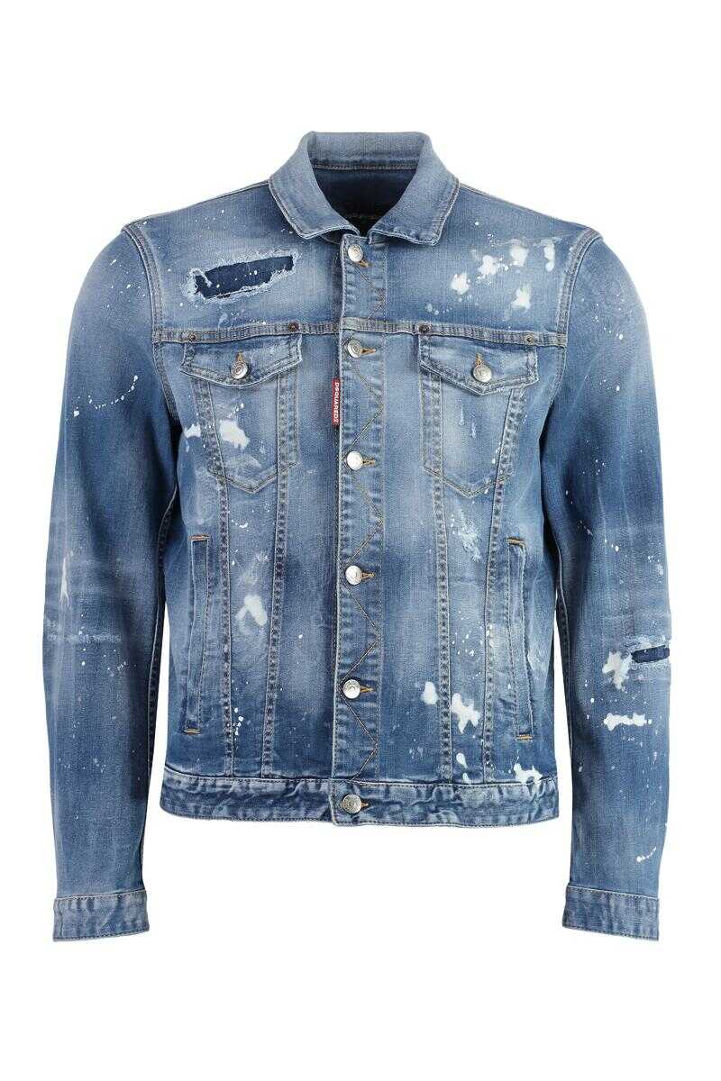 DSQUARED2 DSQUARED2 DAN DESTROYED DENIM JACKET DENIM