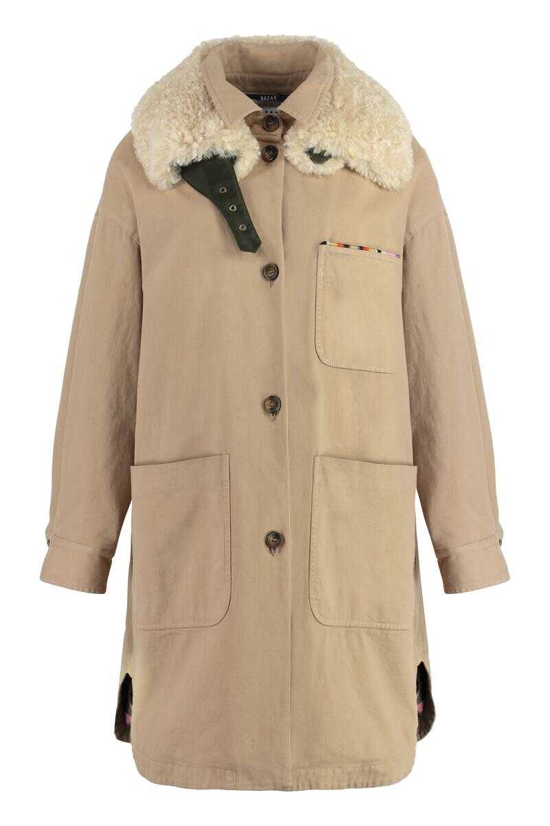 BAZAR DELUXE BAZAR DELUXE CANVAS PARKA BEIGE