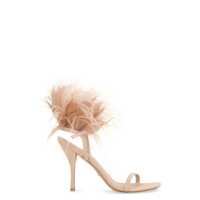 Pantofi cu toc Stuart Weitzman Plume Suede Sandals Femei