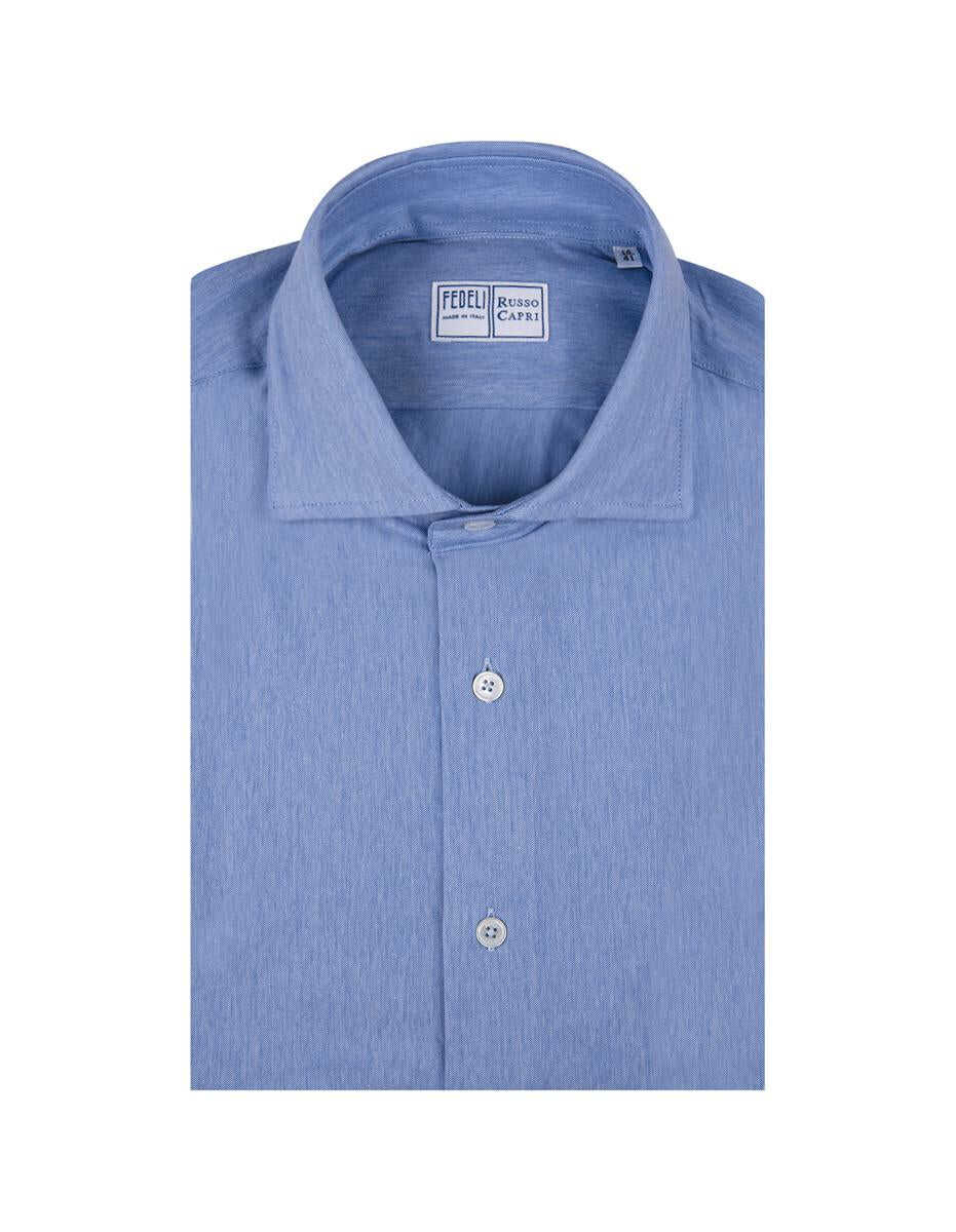 Fedeli FEDELI Strech Shirt BLUE