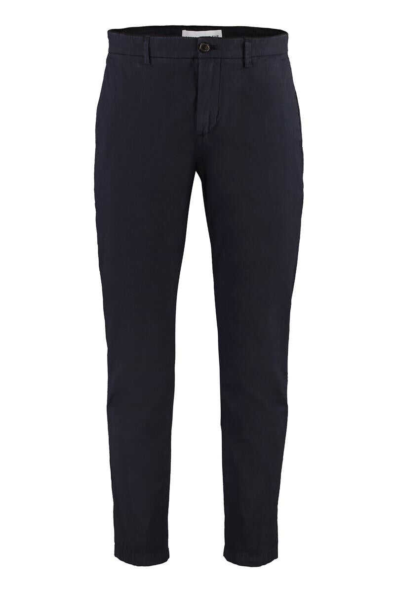 Department Five DEPARTMENT 5 PRINCE STRETCH COTTON CHINO TROUSERS BLUE