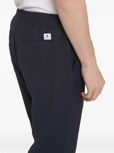 Pantaloni Department Five Department 5 Brewery Cotton Blend Trousers BLUE Barbati (BM 12597326) 4