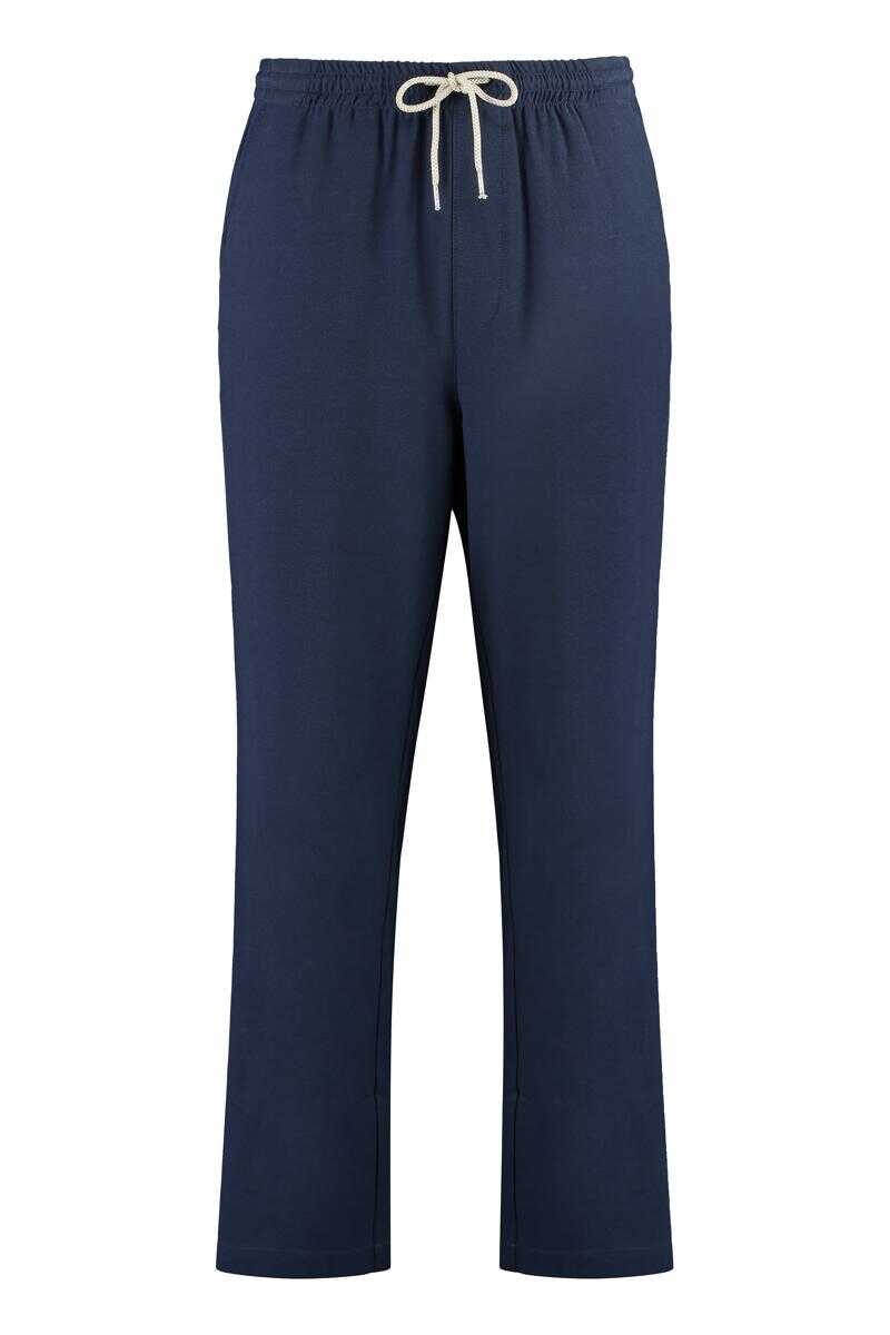 Department Five DEPARTMENT 5 BREWERY COTTON BLEND TROUSERS BLUE