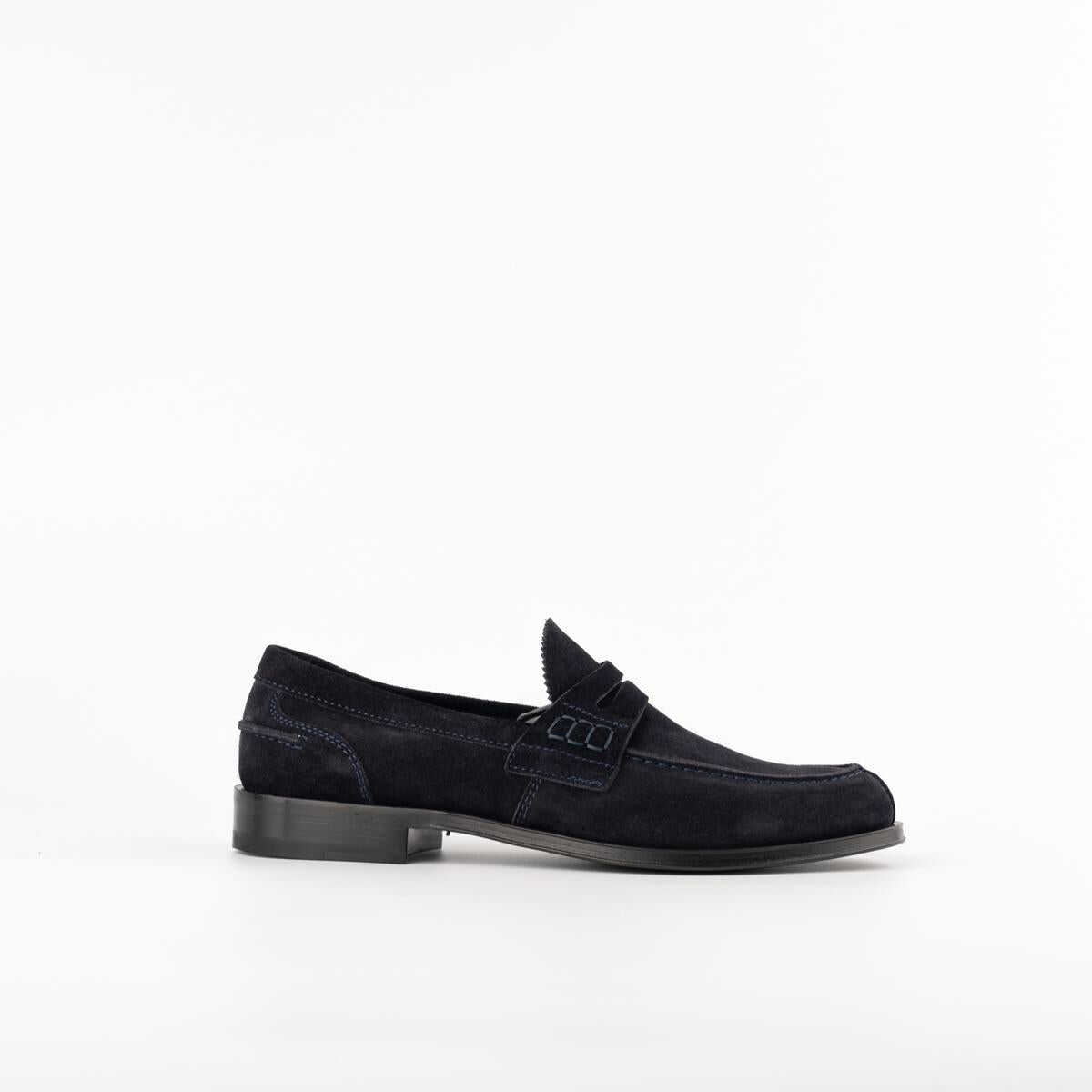 Tagliatore TAGLIATORE Blue suede loafer BLUE