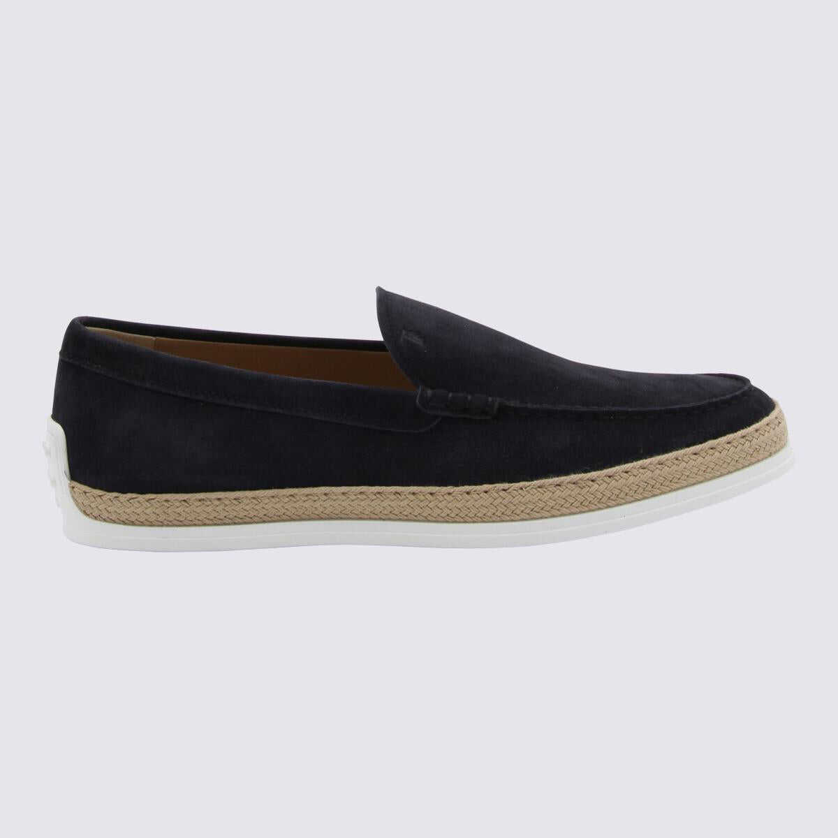 TOD\'S TOD\'S NAVY SUEDE SLIP ON SNEAKERS BLUE