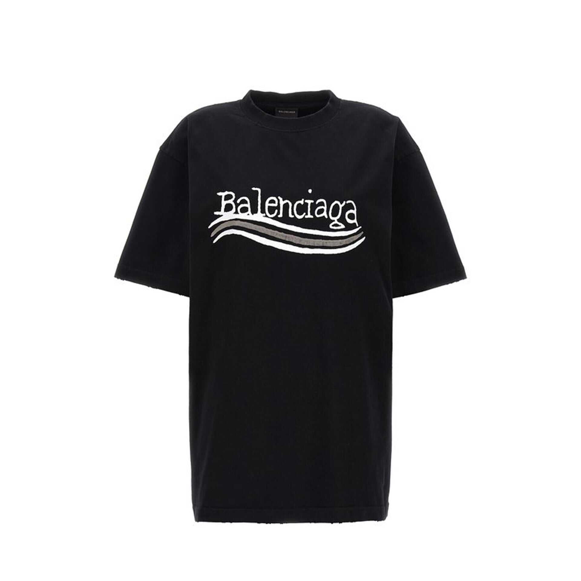Balenciaga Balenciaga Hand Drawn T-Shirt Black