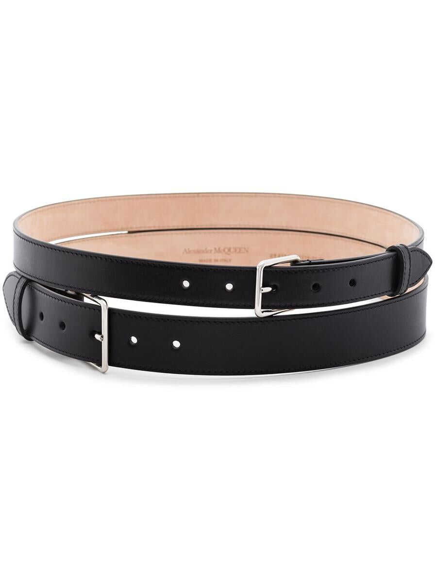 Alexander McQueen ALEXANDER MCQUEEN Double belt BLACK