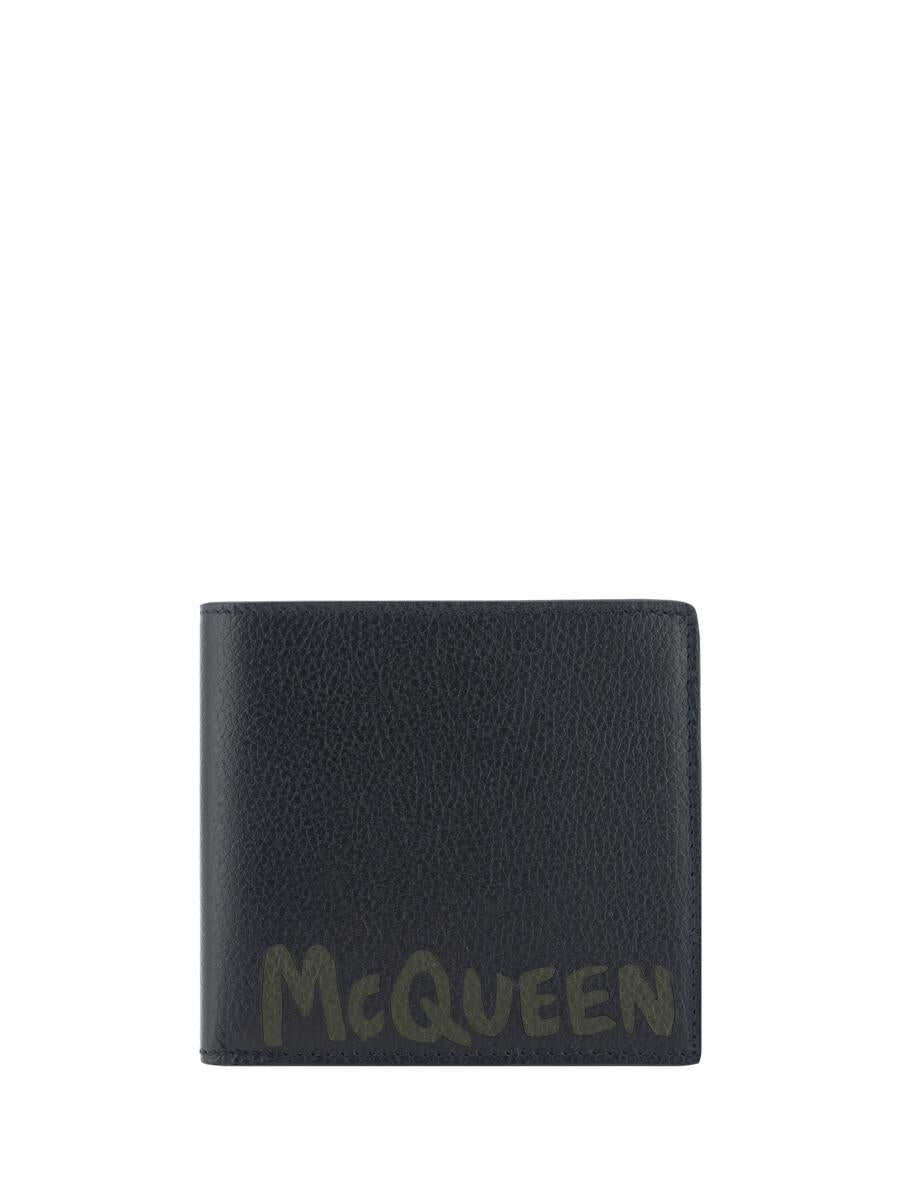 Alexander McQueen ALEXANDER MCQUEEN WALLETS BLACK/KHAKI