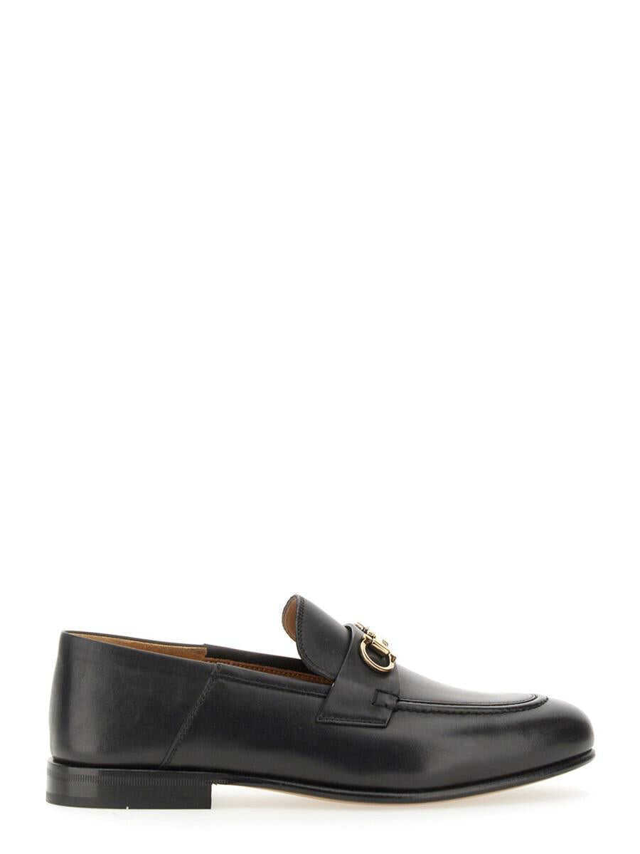 Mocasini Ferragamo FERRAGAMO MOCCASIN MULE GANCINI BLACK Femei